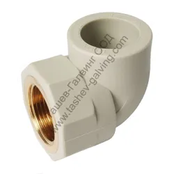 Коляно Pestan PP-R за водопровод с вътрешна резба ф 20 мм х 1/2, 20 bar, 90 °, Fluidtherm Коляно Pestan PP-R за водопровод с вътрешна резба ф 20 мм х 1/2, 20 bar, 90 °, Fluidtherm