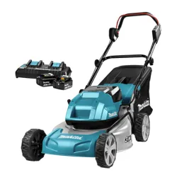 Коса Makita акумулаторна колесна с 2 батерии и зарядно, 36 V, 5 Ah, 460 мм, DLM460PT2 Коса Makita акумулаторна колесна с 2 батерии и зарядно, 36 V, 5 Ah, 460 мм, DLM460PT2