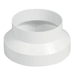 Преход Haco за PVC въздуховод 125/158 мм, бял, RP Преход Haco за PVC въздуховод 125/158 мм, бял, RP