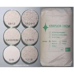 Пясък Q-sands кварцов 0.63 мм, 25 кг, PK063 Пясък Q-sands кварцов 0.63 мм, 25 кг, PK063