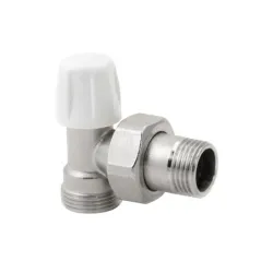 Вентил Icma радиаторен ъглов секретен за адаптор G1/2, резба М <> резба М