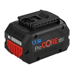Батерия Bosch акумулаторна Li-Ion за електроинструменти  18 V, 5.5 Ah, ProCORE18V 5.5Ah Батерия Bosch акумулаторна Li-Ion за електроинструменти  18 V, 5.5 Ah, ProCORE18V 5.5Ah