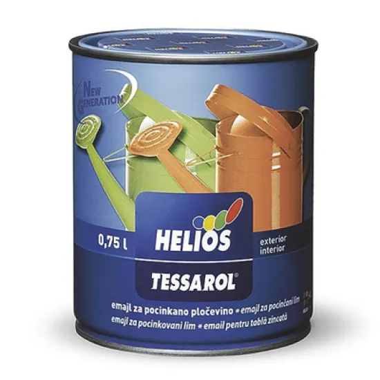 Боя Helios за поцинкована ламарина  0.75 л, черна, Tessarol