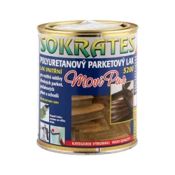 Лак Sokrates полиуретанов водоразтворим 0.6 л, безцветен гланц, MOVIpur Лак Sokrates полиуретанов водоразтворим 0.6 л, безцветен гланц, MOVIpur