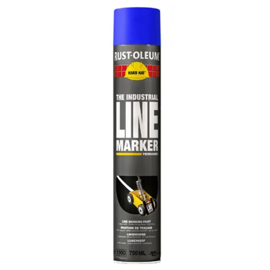 Спрей Rust-Oleum за пътна маркировка  0.75 л, син, RAL 5017, 2300 Hard Hat Striping Spray