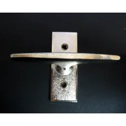 Дръжка Metal за прозорец мартинка с шилд 80х30 мм, никел, Mirela 1 Дръжка Metal за прозорец мартинка с шилд 80х30 мм, никел, Mirela 1