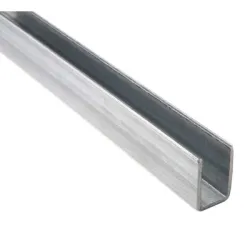 Релса Estebro® за долно водене на плъзгащи се врати  26.5х38х3 мм, 3 м, поцинкована стомана, U-19 Релса Estebro® за долно водене на плъзгащи се врати  26.5х38х3 мм, 3 м, поцинкована стомана, U-19