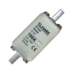 Предпазител Elmark високомощен 100 A, 500 V, NT 00, 100 А Предпазител Elmark високомощен 100 A, 500 V, NT 00, 100 А