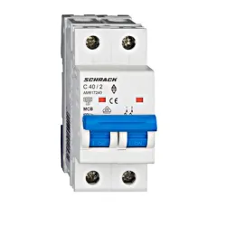 Прекъсвач Schrack Technik автоматичен двуполюсен за DIN шина 40 A, 230 V, 6 kA, крива C, 2P, Amparo Прекъсвач Schrack Technik автоматичен двуполюсен за DIN шина 40 A, 230 V, 6 kA, крива C, 2P, Amparo