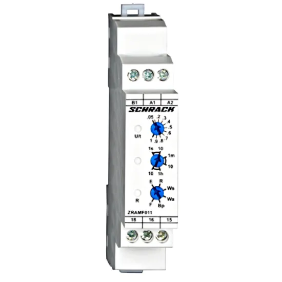 Реле Schrack Technik за време многофункционално 5 A, 1 CO, 1 C/O, AC/DC, 230 V, 24-230 V, Amparo