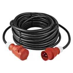 Удължител as - Schwabe кабелен гумиран 1 гнездо, 10 м, черен, 5х2.5 мм2 Удължител as - Schwabe кабелен гумиран 1 гнездо, 10 м, черен, 5х2.5 мм2