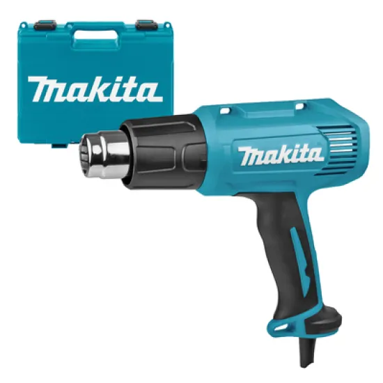 Пистолет Makita за горещ въздух електрически 1600 W, 350-500 л/мин, 500 °C, HG5030K