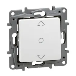 Ключ Legrand електрически интериорен за управление на щори скрит монтаж, 8 A, бял, Niloe