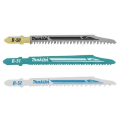Нож Makita за прободен трион - зеге за дърво и метал комплект 3 бр., Т-захват, праволинейно Нож Makita за прободен трион - зеге за дърво и метал комплект 3 бр., Т-захват, праволинейно