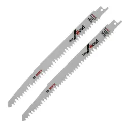 Нож Bosch за саблен трион за дърво 240 мм, 5 TPI, 2 бр., S 1531 L Нож Bosch за саблен трион за дърво 240 мм, 5 TPI, 2 бр., S 1531 L