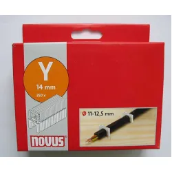 Скоби Novus за такери за кабели ф 11-12.5 мм 11-12.5х14 мм, 350 бр., Type Y