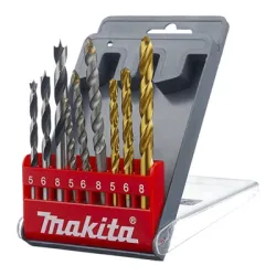 Свредло Makita универсално с цилиндрична опашка HSS-TiN 5-8 мм, HM, 9 бр. Свредло Makita универсално с цилиндрична опашка HSS-TiN 5-8 мм, HM, 9 бр.
