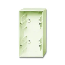 Конзолна кутия ABB за електроинсталации  155x83x43 мм, 1 модул, слонова кост, открит монтаж, Basic 55 1702-92-507