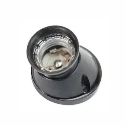 Фасунга Naiden Kirov за стандартна лампа стенна наклонена бакелитова E27, 60 W, черна