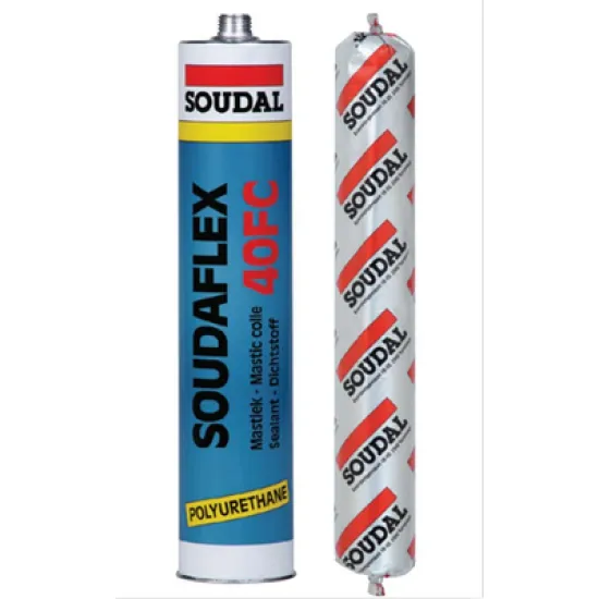 Лепило Soudal уплътнително полиуретаново  600 мл, тик, Soudaflex 40 FC