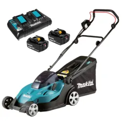 Коса Makita акумулаторна колесна 36 V, 5 Ah, 430 мм, DLM432PT2 Коса Makita акумулаторна колесна 36 V, 5 Ah, 430 мм, DLM432PT2