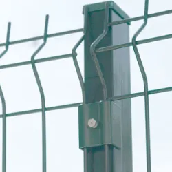 Клипс Tecnomallas за монтаж на оградни платна  зелен, метален, 50x40 мм, Monoblock