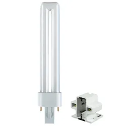 Лампа / крушка Osram луминесцентна енергоспестяваща  компактна PL C, 11 W, 230 V, G23, 4000 K, Dulux S