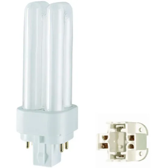 Лампа / крушка Osram луминесцентна енергоспестяваща  компактна PL C, 26 W, 230 V, G24Q-3, 4000 K, Dulux D/E