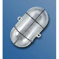 Лампа Naiden Kirov промишлена тип плафониера за мокри помещения 60 W, 230 V, E27, 160 мм, сив Лампа Naiden Kirov промишлена тип плафониера за мокри помещения 60 W, 230 V, E27, 160 мм, сив