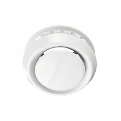 Клапа Vents за вентилационна система от PVC кръгла ф 125 мм, бяла, A 125 VRF