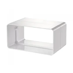 Съединител Vents за правоъгълен въздуховод от PVC 120х60 мм, бял Съединител Vents за правоъгълен въздуховод от PVC 120х60 мм, бял