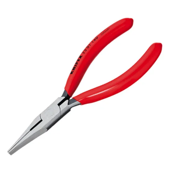 Клещи Knipex плоскоусти прави, с изолация 140 мм, 2.5 мм, 23 01 140