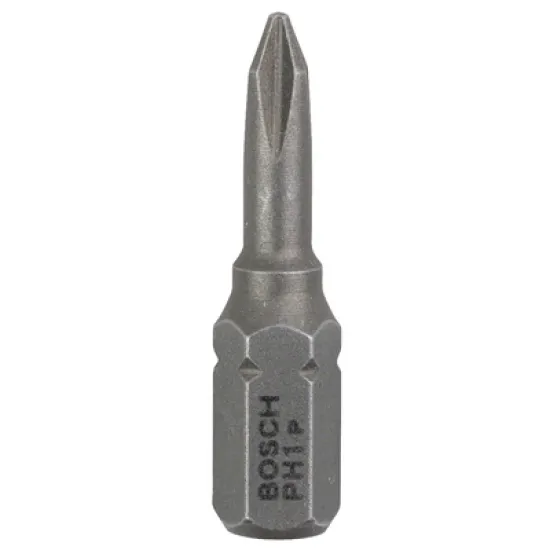 Накрайник бит Bosch PH Philips кръстат  3 бр., PH 1, 1/4, 25 мм, Extra Hard