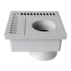 Сифон First подов с долно оттичане пластмасов, с воден затвор 200х200 мм, ф 80 мм, квадратна решетка, 110 мм, CHAN20 Сифон First подов с долно оттичане пластмасов, с воден затвор 200х200 мм, ф 80 мм, квадратна решетка, 110 мм, CHAN20