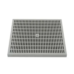 Решетка Devorex за дъждоприемна шахта за канални отводнителни системи от PP-C, без дръжка 28х280х280 мм, 6.4 kN, Xdrain