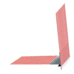 Профил Baumit за шпакловка ъглов PVC с мрежа, водооткапващ 125х125 мм, 2 м, Profile