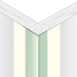 Профил Knauf за шпакловка ъглов поцинкован външен, с хартия 3 м, 90 °, Sheetrock Dallas