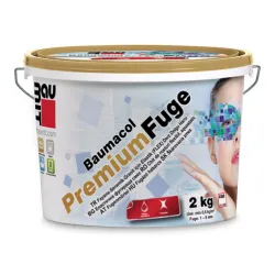 Смес Baumit фугираща за плочки гъвкава 2 кг, копринено сива, PremiumFuge
