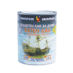 Лак Lackprom алкиден яхтен 0.7 л, безцветен, Lapromal PF-101