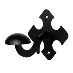 Закачалка Amig за дрехи  90х90 мм, черна мат, 100