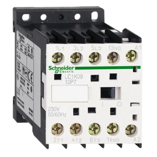 Контактор Schneider Electric променливотоков  3P (3 NO), 1 NO, 220 V, 12 A, TeSys K