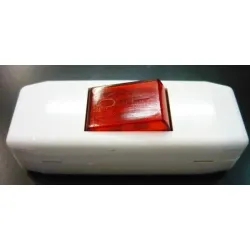 Ключ Naiden Kirov електрически междинен, тип мързелив с индикация открит монтаж, 6 A, бял Ключ Naiden Kirov електрически междинен, тип мързелив с индикация открит монтаж, 6 A, бял