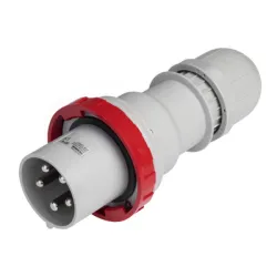 Щепсел Scame промишлен мобилен трифазен 125 A, 400 V, 3P+N+E, червен, Optima
