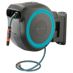 Макара Gardena за маркуч в кутия за стенен монтаж синя, 13 мм, 35 м, RollUp XL Макара Gardena за маркуч в кутия за стенен монтаж синя, 13 мм, 35 м, RollUp XL