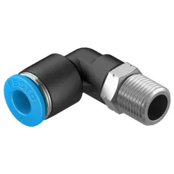 Съединител Festo пневматичен шлаух - резба Г-образен 1/8, шлаух 6 мм, QSL-1/8-6 Съединител Festo пневматичен шлаух - резба Г-образен 1/8, шлаух 6 мм, QSL-1/8-6