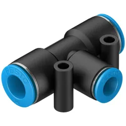 Тройник Festo пневматичен шлаух - шлаух - шлаух 10 мм, 8 мм, QST-10-8