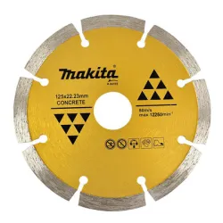 Диск Makita диамантен за сухо рязане на тухли, бетон и керемиди 125x22.23x2 мм, 7 мм