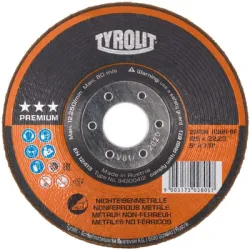 Диск Tyrolit карбофлексен за шлайфане на алуминий 115х22.23х6 мм, Premium*** Rondeller Диск Tyrolit карбофлексен за шлайфане на алуминий 115х22.23х6 мм, Premium*** Rondeller
