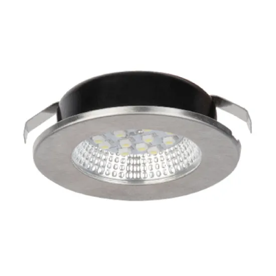 LED луничка Vito за вграждане  2 W, 230 V, 70 мм, 6000 K, 210 lm, матиран алуминий, RITA-4