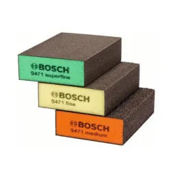 Шкурка Bosch върху гъба за ръчно шлайфане 97х69 мм, 3 бр. Шкурка Bosch върху гъба за ръчно шлайфане 97х69 мм, 3 бр.
